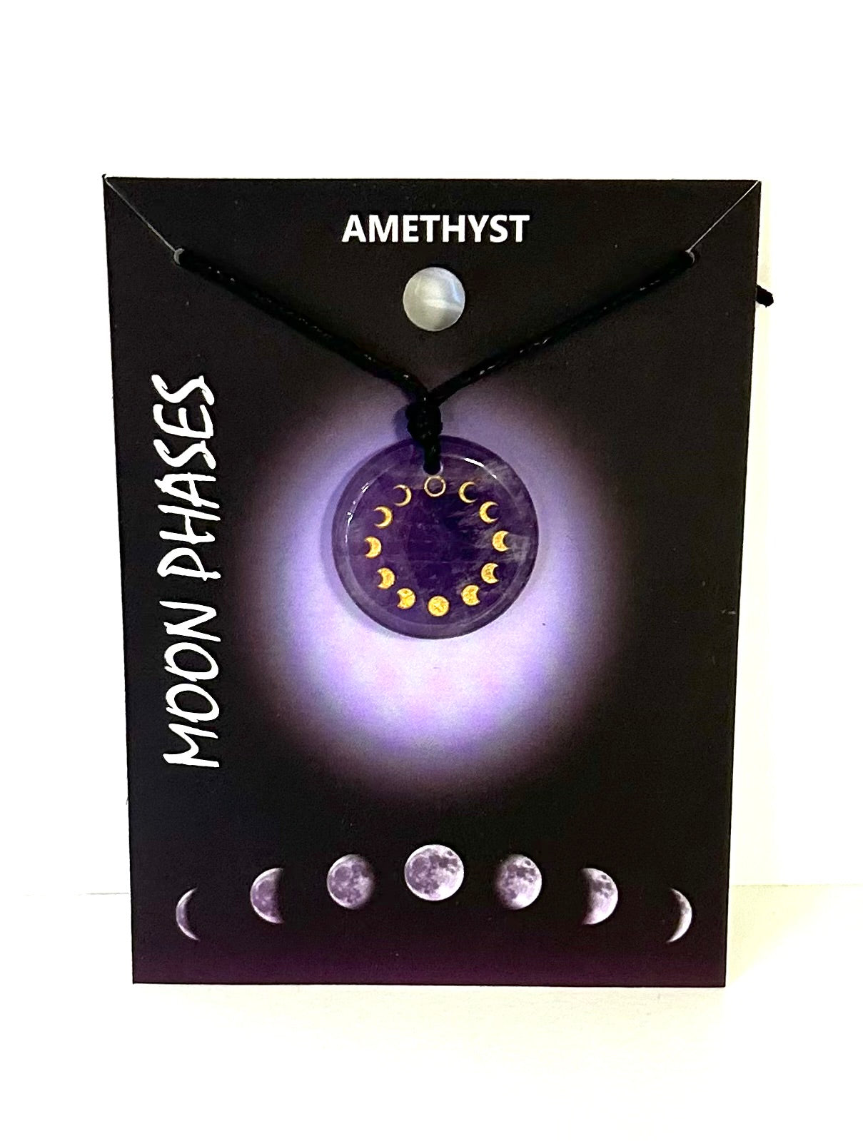 Amethyst Moon Phases Necklace