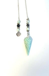 Amazonite Heart Pendulum