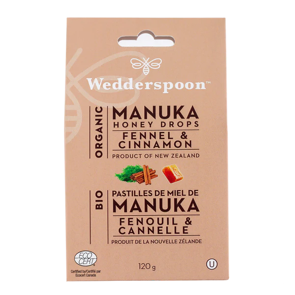Manuka Honey Drops - Fennel & Cinnamon - Lighten Up Shop