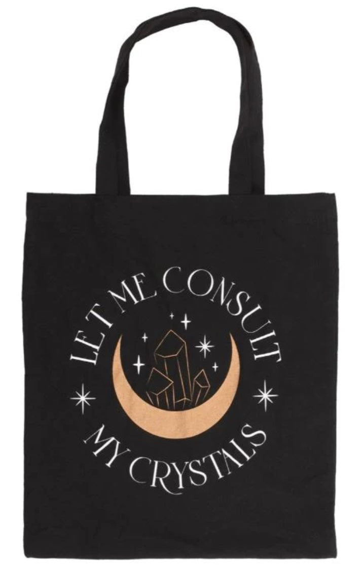 Let Me Consult My Crystals Tote Bag - Lighten Up Shop