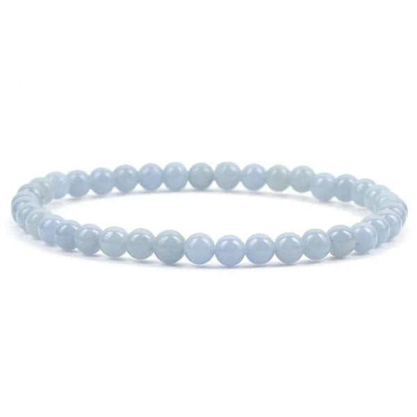 Angelite Bracelet 4mm - Lighten Up Shop