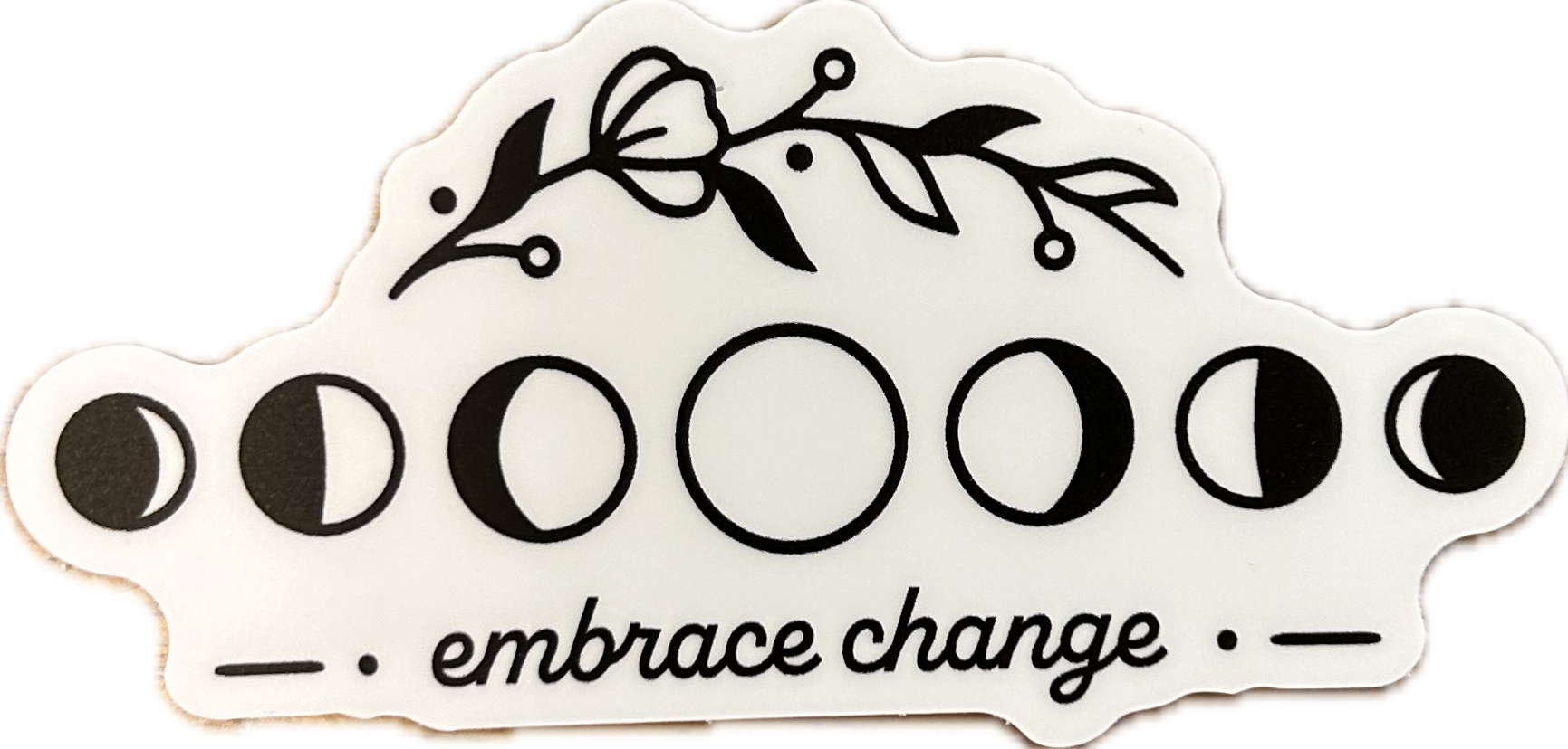 Embrace Change Moon Sticker