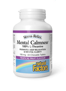 Mental Calmness 100mg 60 Chewable Tablets - Lighten Up Shop