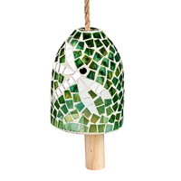 Green Dragonfly Mosaic Bell Chime - Lighten Up Shop