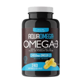 AquaOmega Omega-3 - High EPA 120 Chewable Softgels (Orange) - Lighten Up Shop