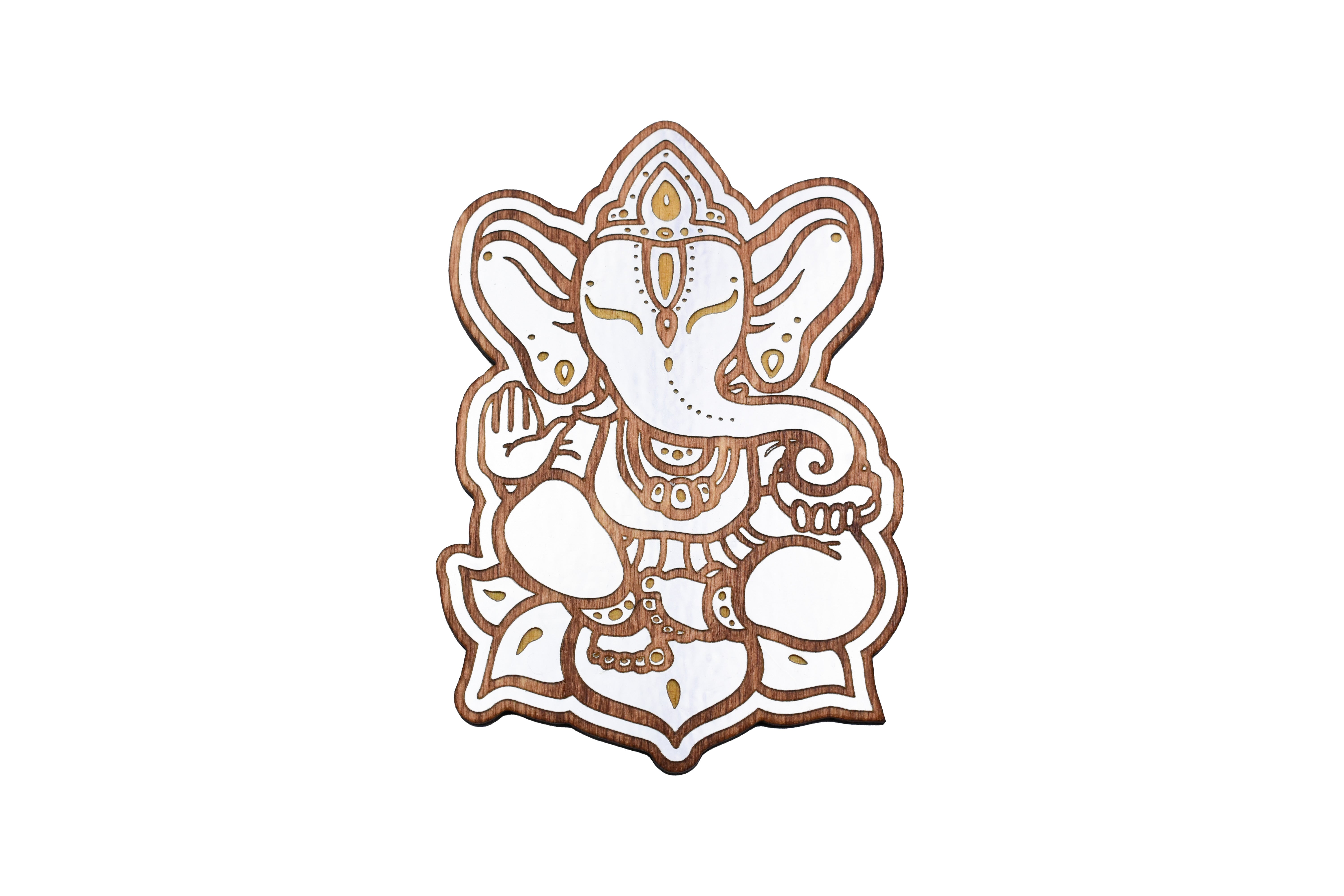 Ganesh Magnet with Silver - Lighten Up Shop