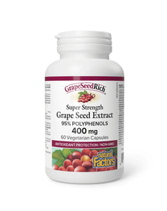 GrapeSeedRich Super Strength Grape Seed Extract 400 mg - 60 Capsule