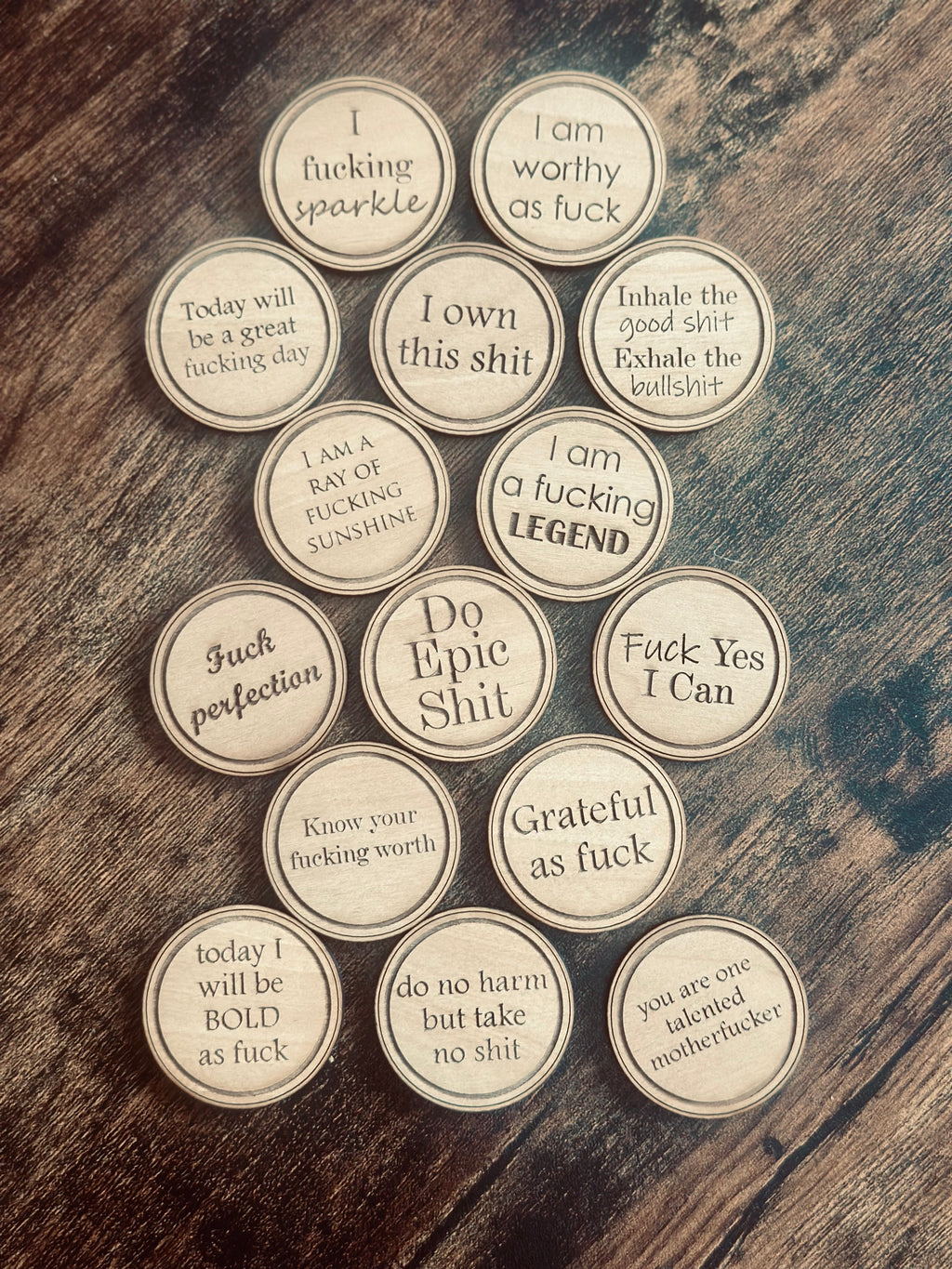 Sweary Tokens of Affirmation - Lighten Up Shop