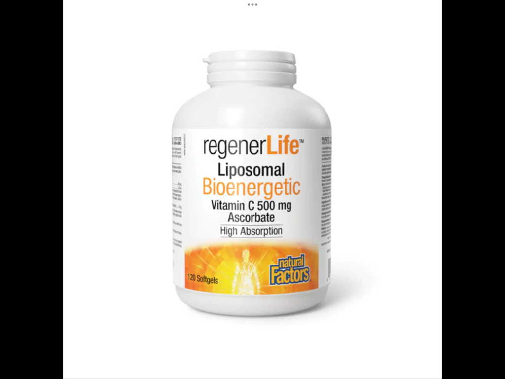 Liposomal Bioenergetic Vitamin C 500mg 120 softgels - Lighten Up Shop