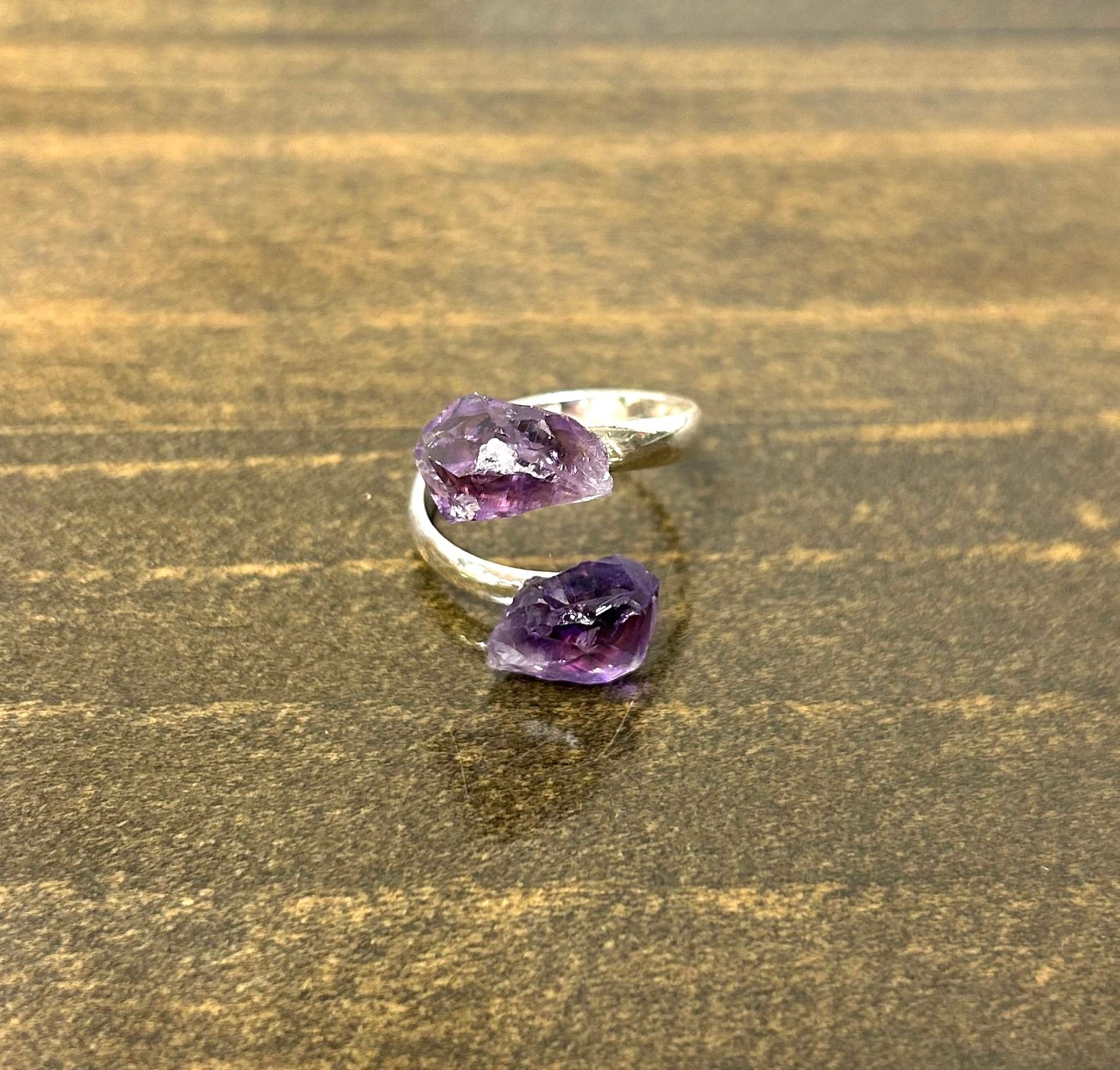 Amethyst Raw Adjustable Ring