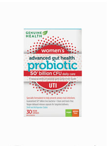 Genuine Health Women’s Advanced Gut Health Probiotic - 30 Capsules - Lighten Up Shop