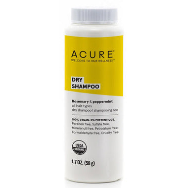 Acure Dry Shampoo 48g - Rosemary & Peppermint - Lighten Up Shop