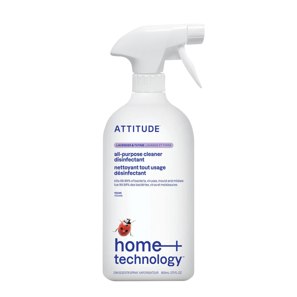Attitude All-Purpose Cleaner Disinfectant 800ml - Lavender & Thyme - Lighten Up Shop