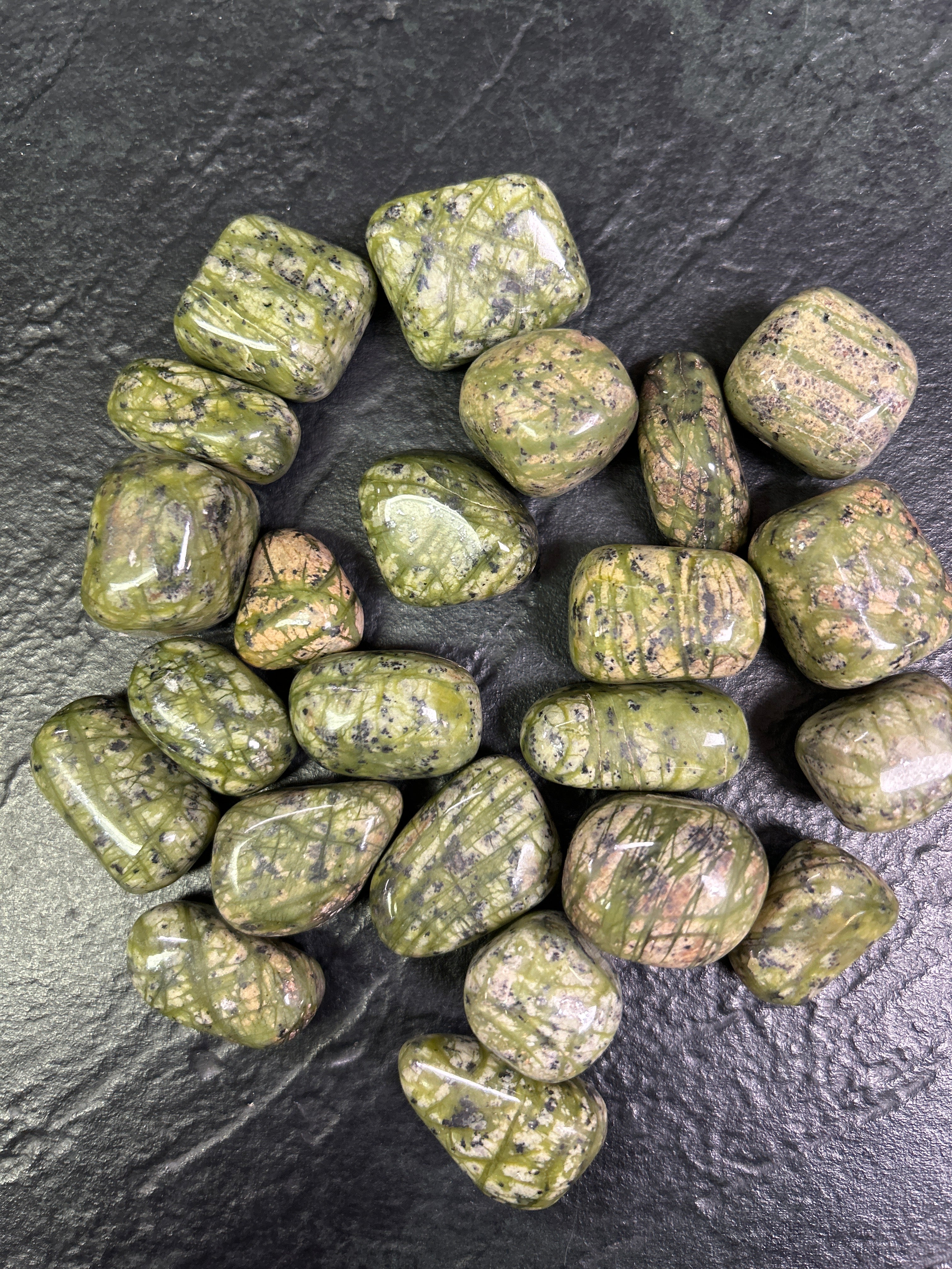 Himalayan Green Jasper Loose Tumbled