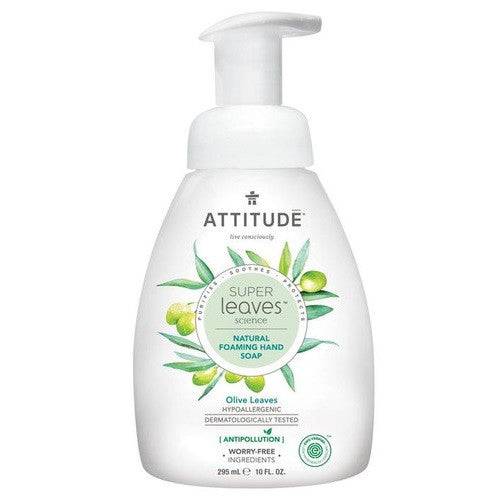 Attitude Foaming Hand Soap - Olive Leaves 10oz - Lighten Up Shop