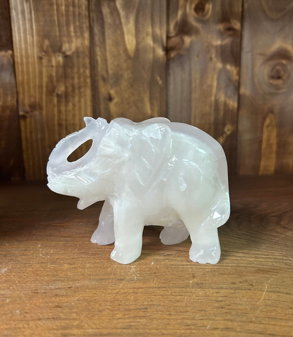 Rose Quartz Elephant - Lighten Up Shop