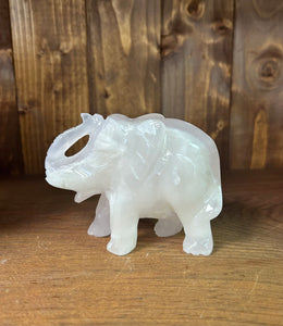 Rose Quartz Elephant - Lighten Up Shop