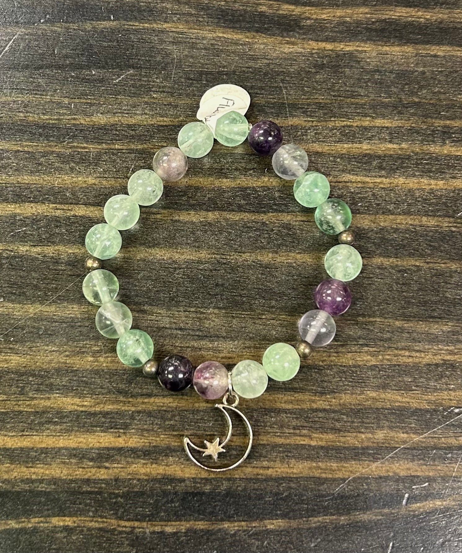 Fluorite Moon Bracelet