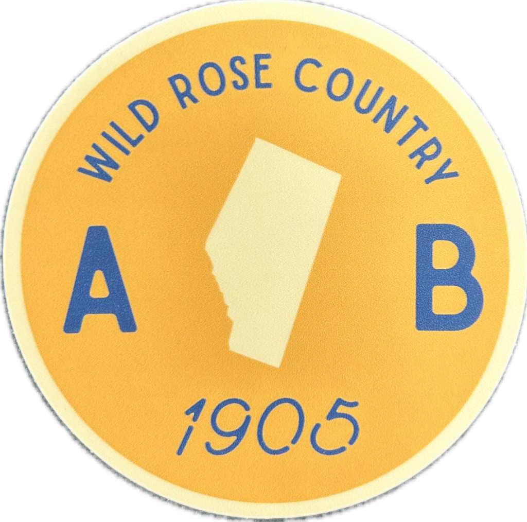 Wild Rose Country 1905 Sticker - Lighten Up Shop