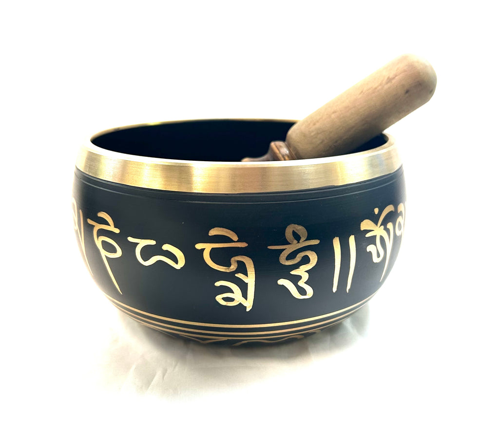 Black Tibetan Singing Bowl - Lighten Up Shop