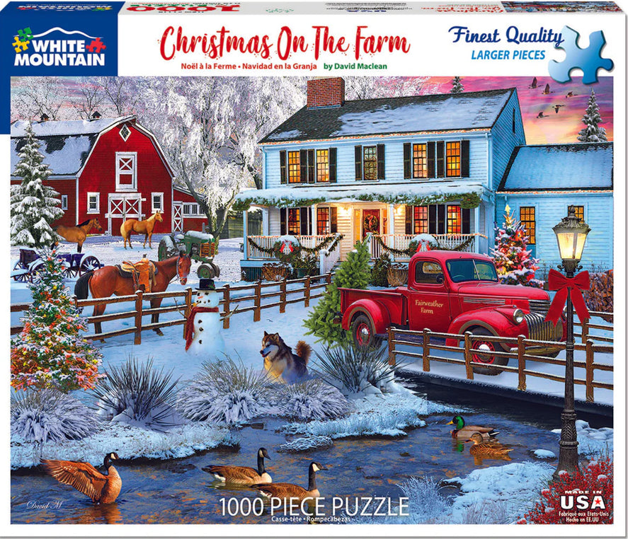 Christmas On The Farm Puzzle 1000pc