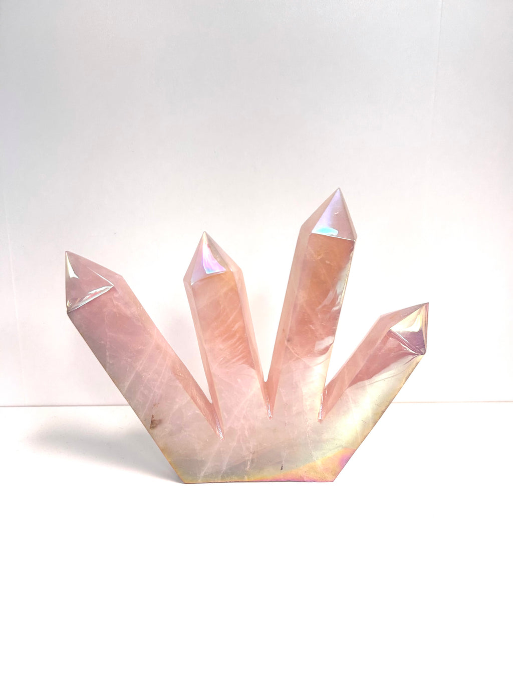 Aura Rose Quartz Four Points - Lighten Up Shop