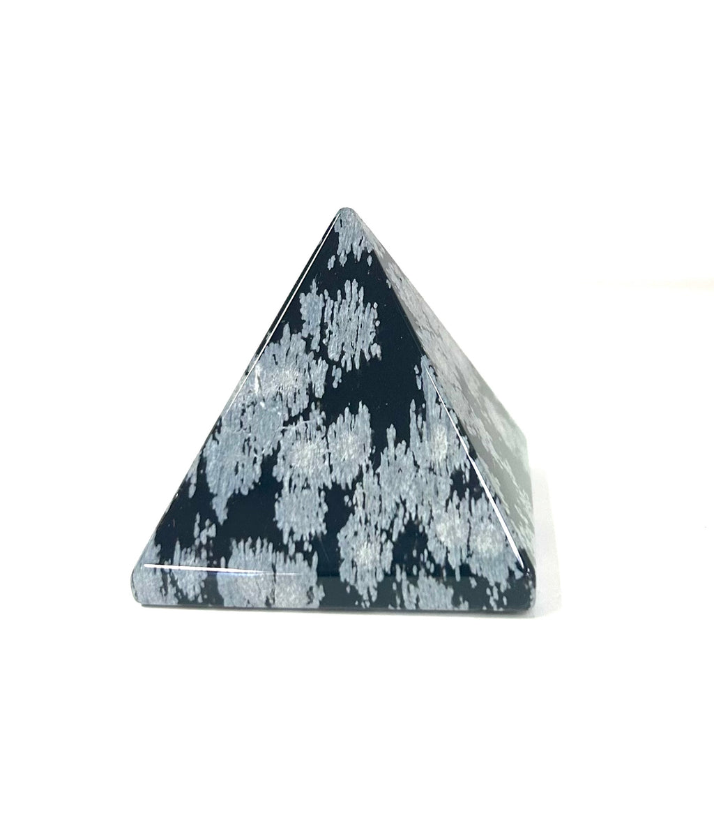 Snowflake Obsidian Pyramid - Lighten Up Shop