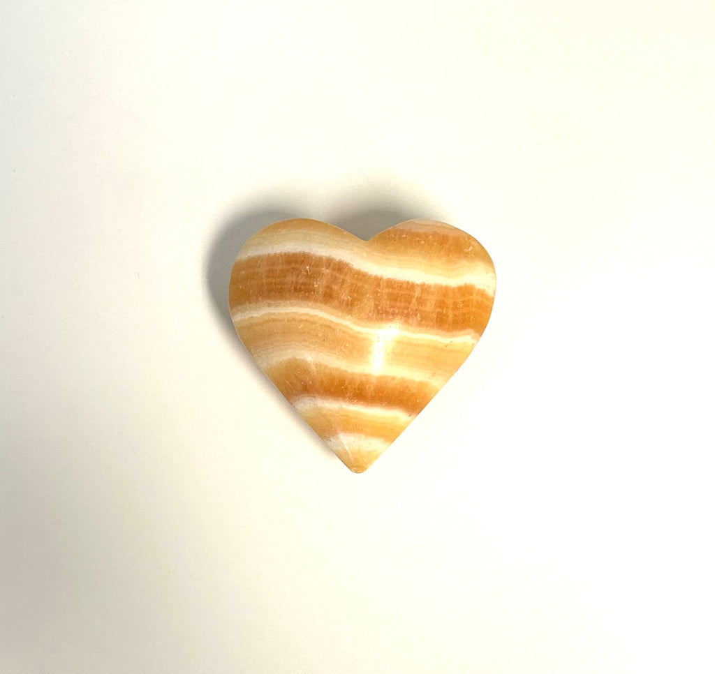 Yellow Calcite Heart - Lighten Up Shop