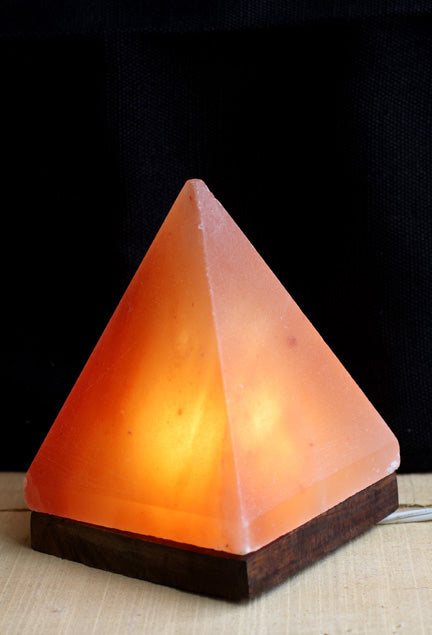 Pyramid Salt Rock Lamp