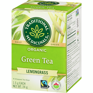 Traditional Medicinals Green Tea - Lemongrass - Lighten Up Shop