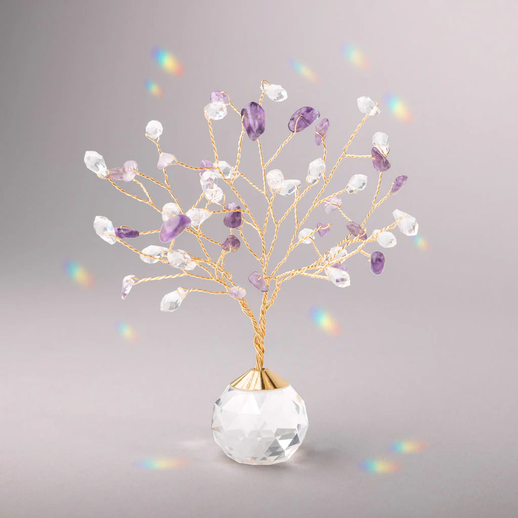 Tree of Life Suncatcher Freestanding - Amethyst/Protection