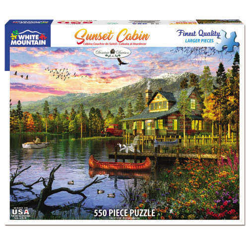 Sunset Cabin Puzzle 500pc - Lighten Up Shop