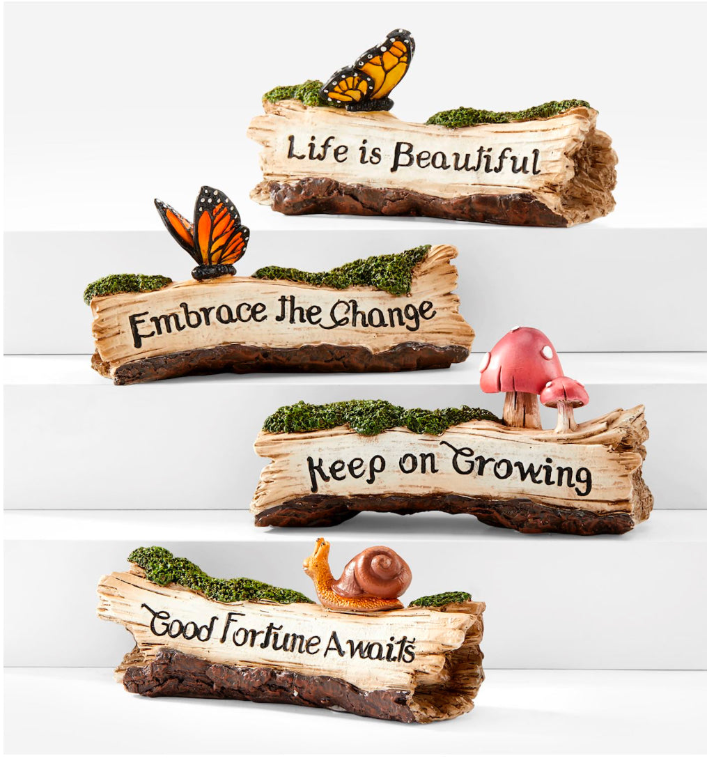 Sentiment Forest Log Decor