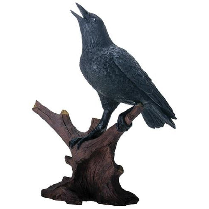 Raven on Tree Statue - Lighten Up Shop