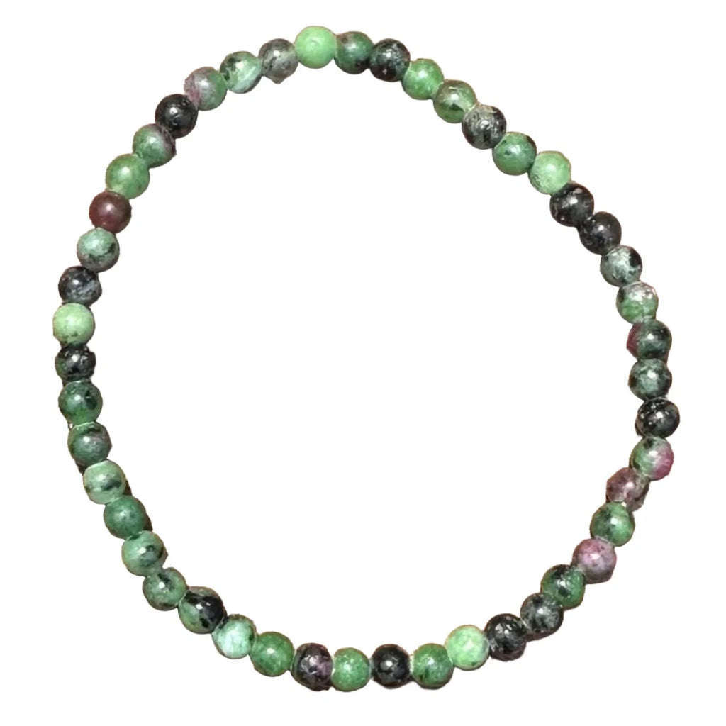 Ruby Zoisite Bracelet 4mm - Lighten Up Shop