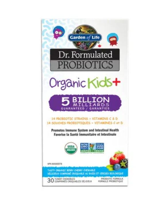 Dr. Formulated Probiotics for Kids+ 5 Billion - Berry Cherry (Organic)