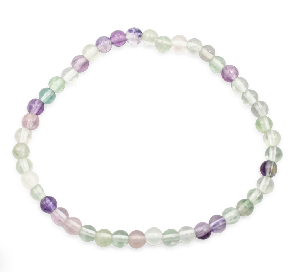 Rainbow Fluorite Bracelet 4mm - Lighten Up Shop