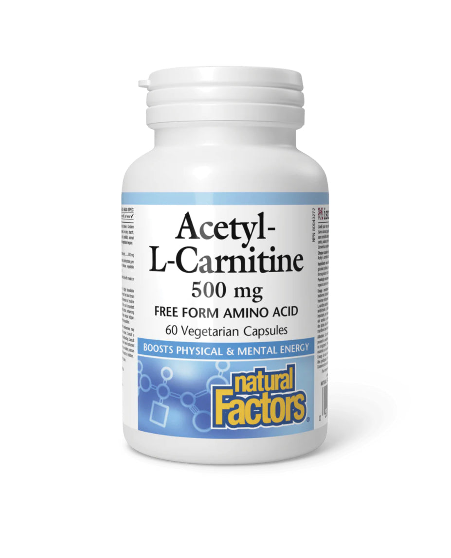 Acetyl-L-Carnitine 500mg 60 capsules - Lighten Up Shop