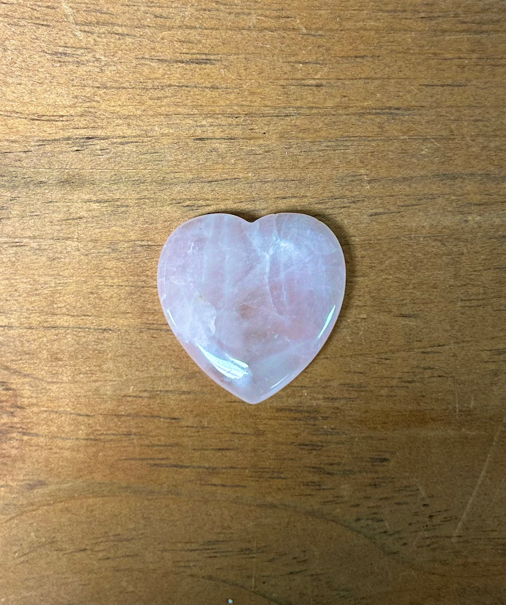 Rose Quartz Heart Worry Stone - Lighten Up Shop