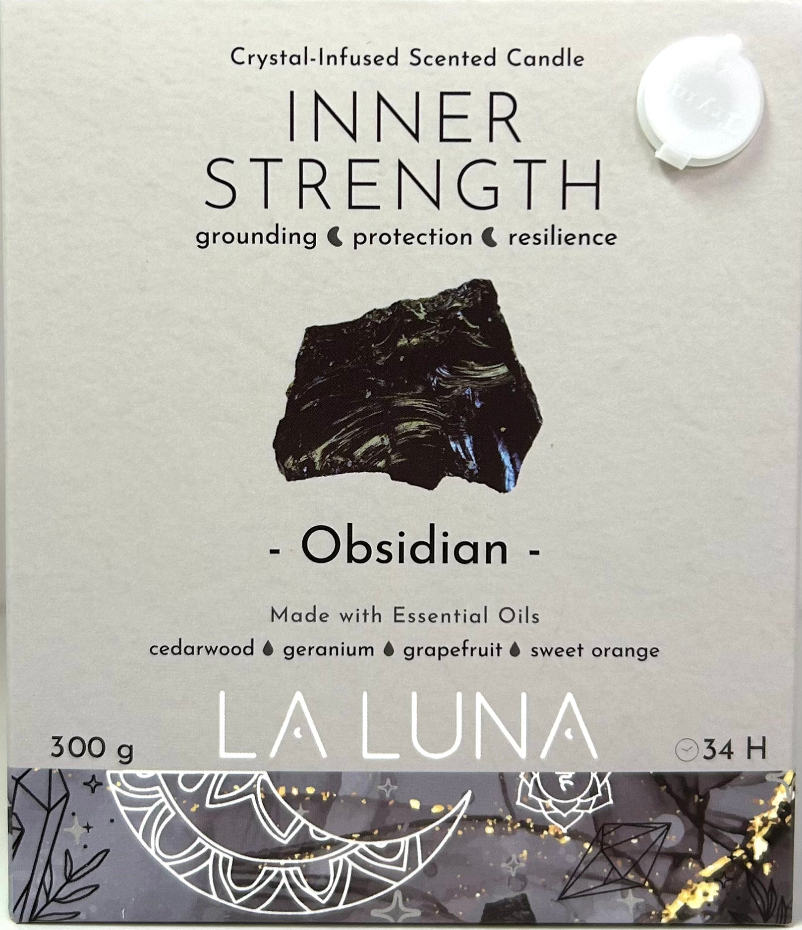La Luna Crystal Infused Scented Candles - Lighten Up Shop