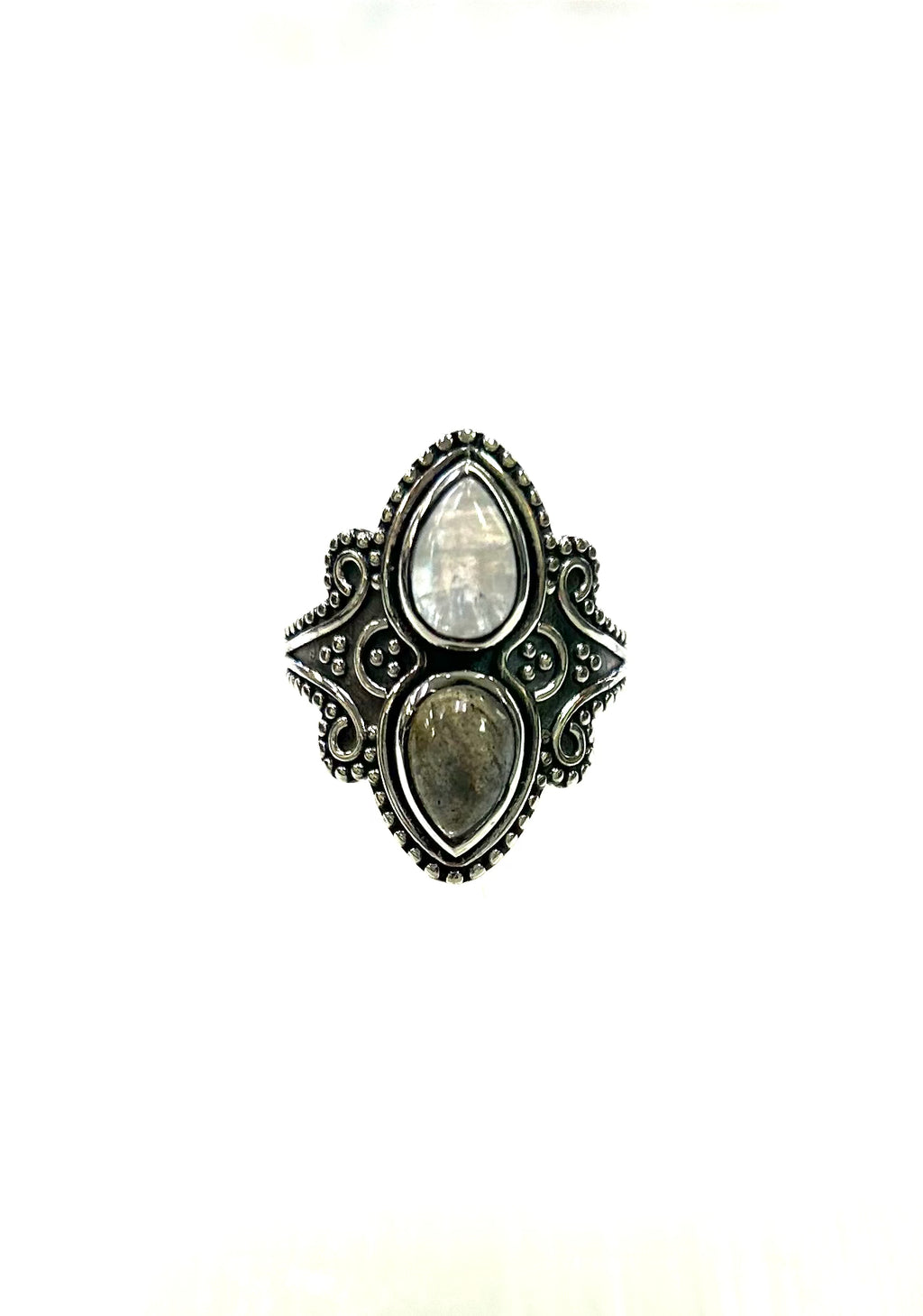 Labradorite/Moonstone Ring ($65) - Lighten Up Shop