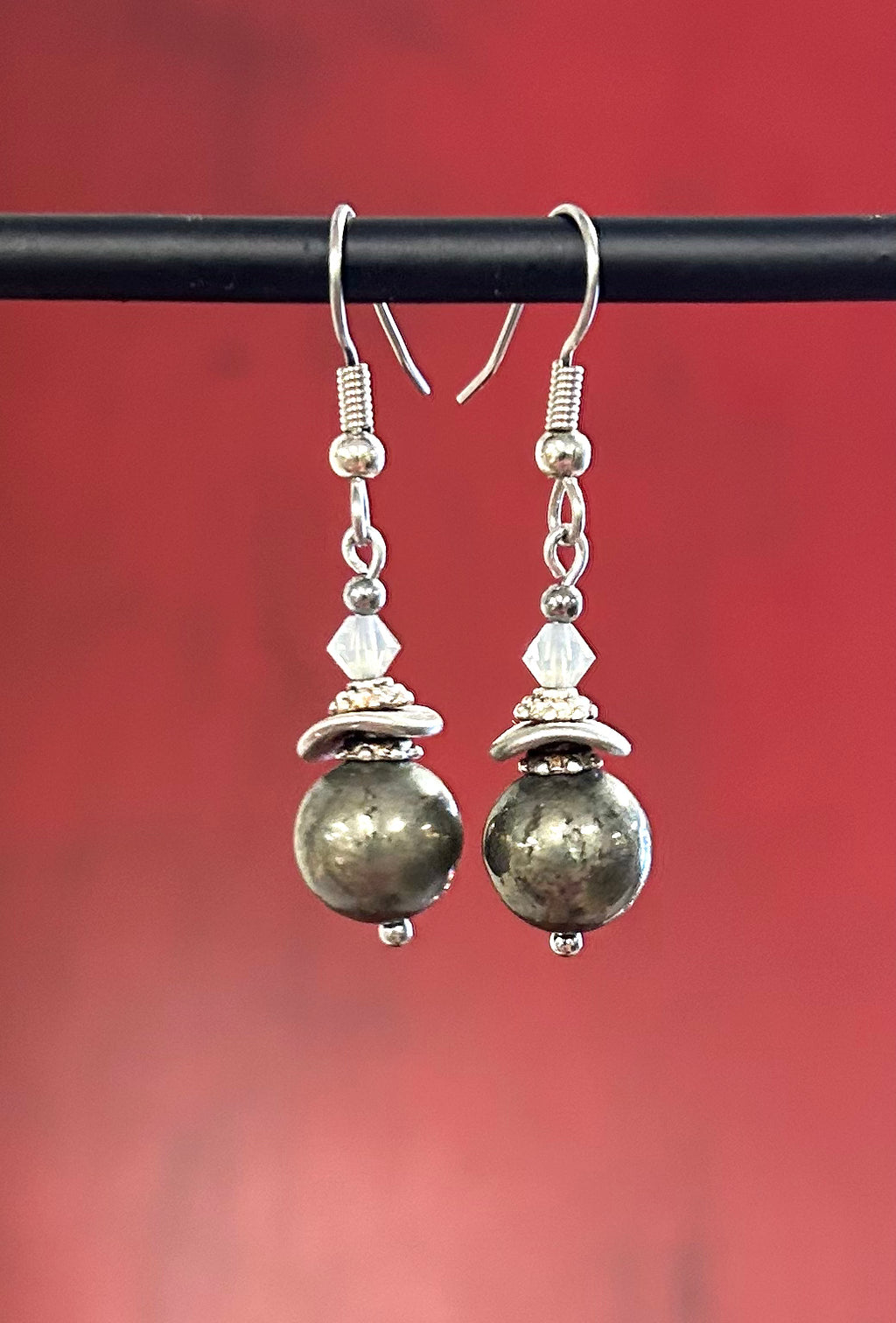 Iron Pyrite Earrings - Lighten Up Shop