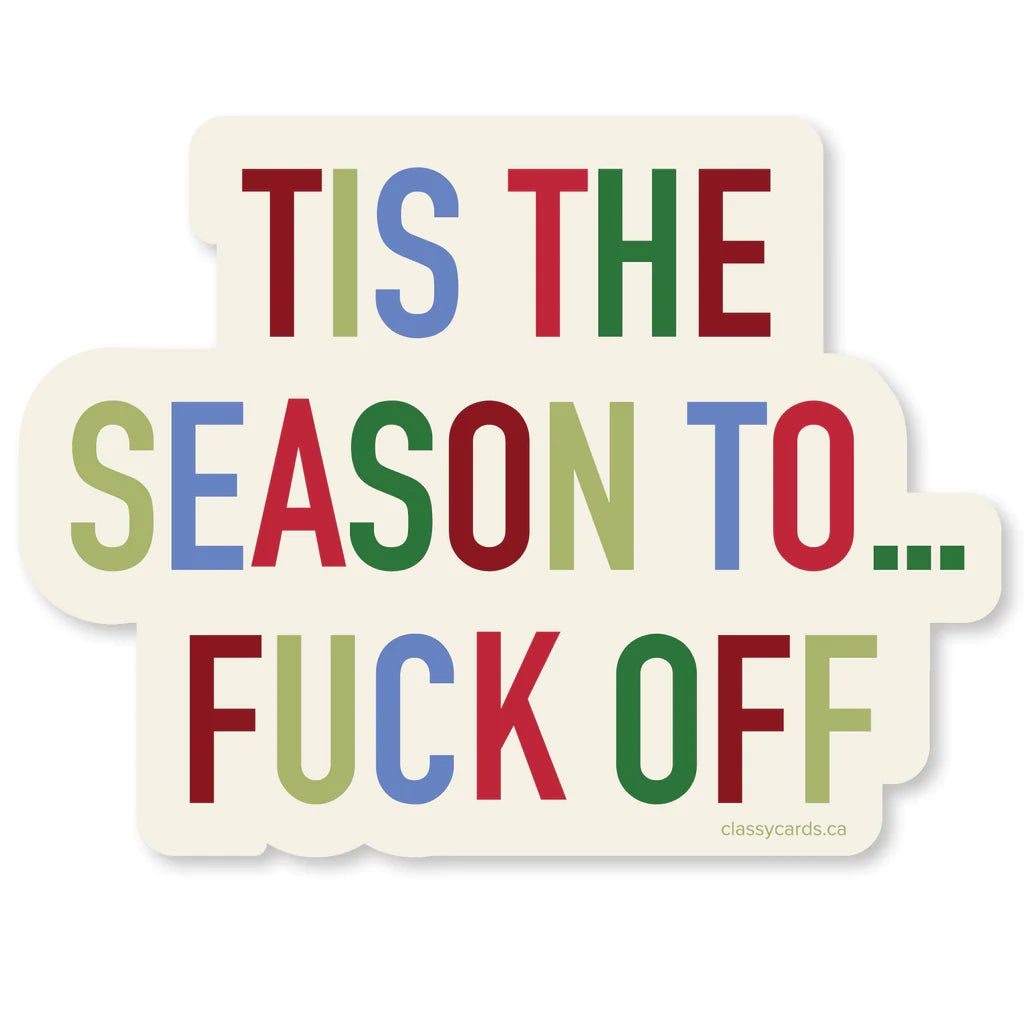 Tis The Season Sticker - Lighten Up Shop