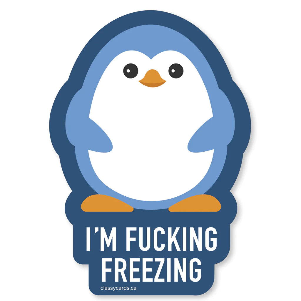 I’m Fucking Freezing Sticker - Lighten Up Shop