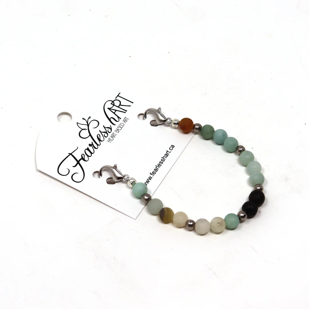 Fearless Hart Crystal Bracelet (to go with FH leather patch) - Lighten Up Shop