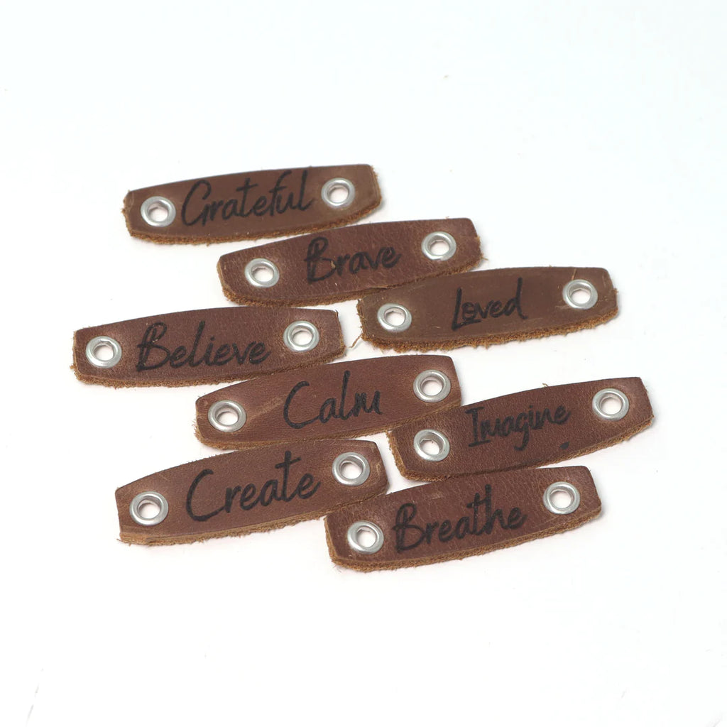 Fearless Hart Leather Patch (to go with FH crystal bracelet) - Lighten Up Shop