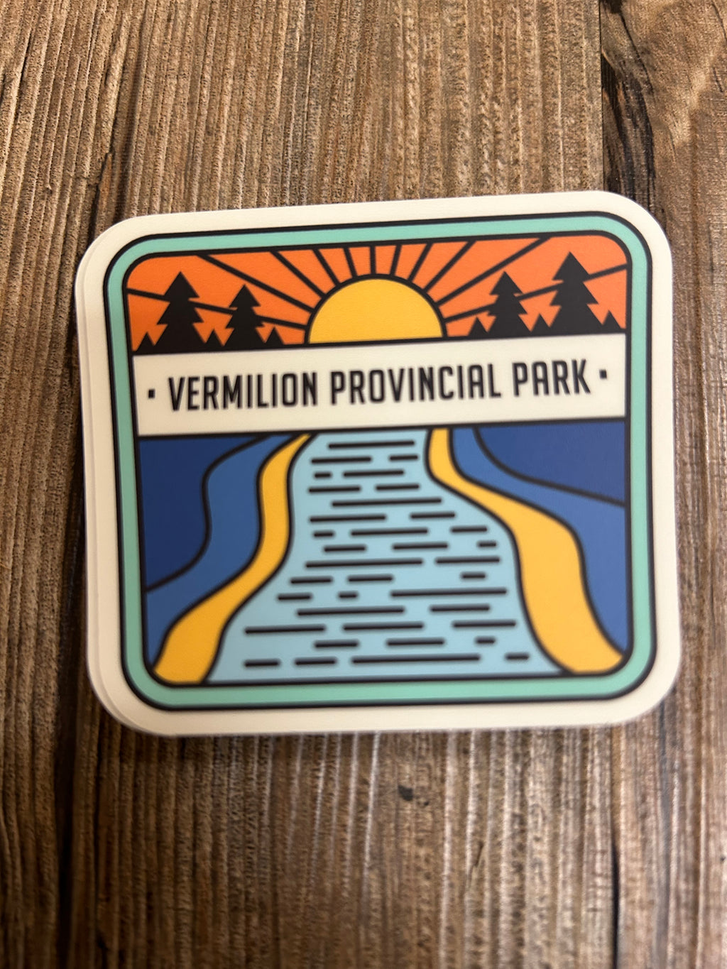 Reflected Scene Vermilion Provincial Park Sticker - Lighten Up Shop