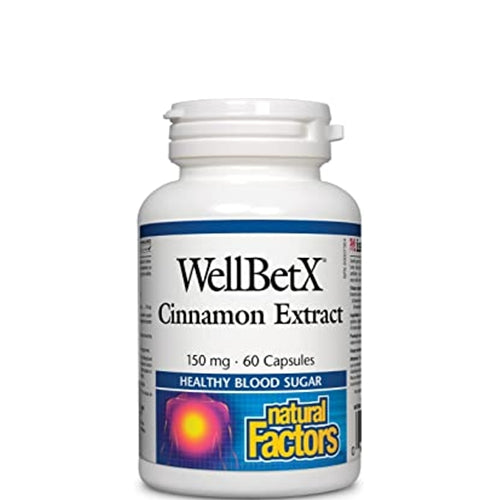 WellBetX Cinnamon Extract 150mg 60 Capsules - Lighten Up Shop