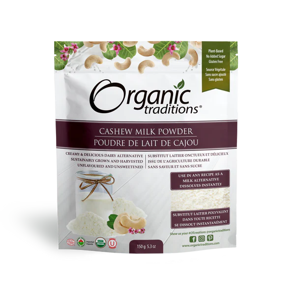 Organic Traditions Cashew Milk Powder 150g - Lighten Up Shop