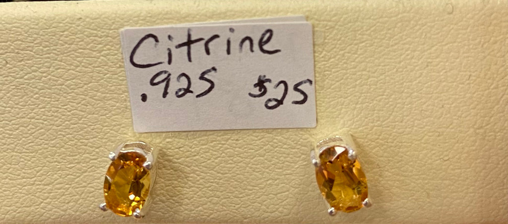 Citrine Stud Earrings - Lighten Up Shop